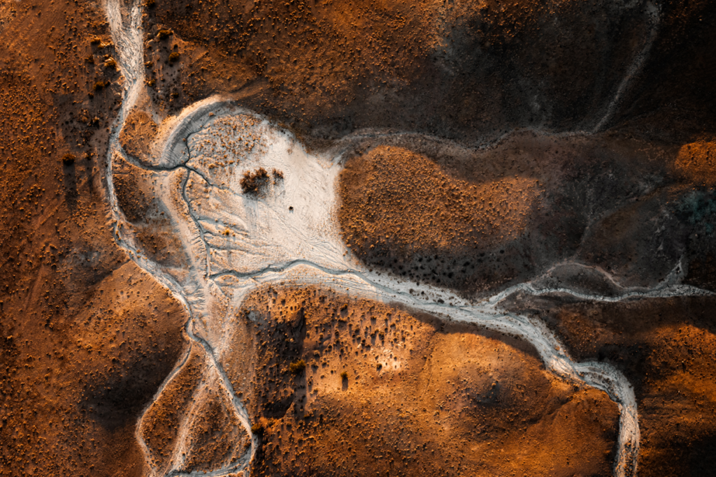 Aerial ladscape of the Arches National Park, Utah